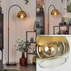 Koyoto Boule lumineuse, Lampadaire Or, Clair, 1 lumière