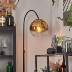 Koyoto Boule lumineuse, Lampadaire Or, Clair, 1 lumière
