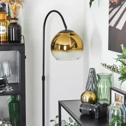 Koyoto Boule lumineuse, Lampadaire Or, Clair, 1 lumière