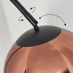 Koyoto Boule lumineuse, Lampadaire Cuivré, 1 lumière
