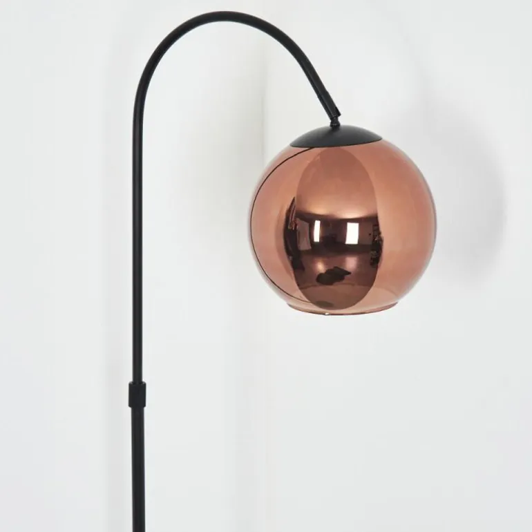 Koyoto Boule lumineuse, Lampadaire Cuivré, 1 lumière
