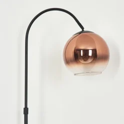 Koyoto Boule lumineuse, Lampadaire Clair, Cuivré, 1 lumière