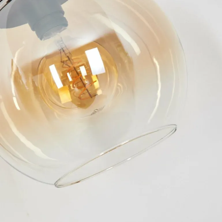 Koyoto Boule lumineuse, Lampadaire Ambre, Clair, 1 lumière