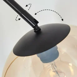 Koyoto Boule lumineuse, Lampadaire Ambre, Clair, 1 lumière