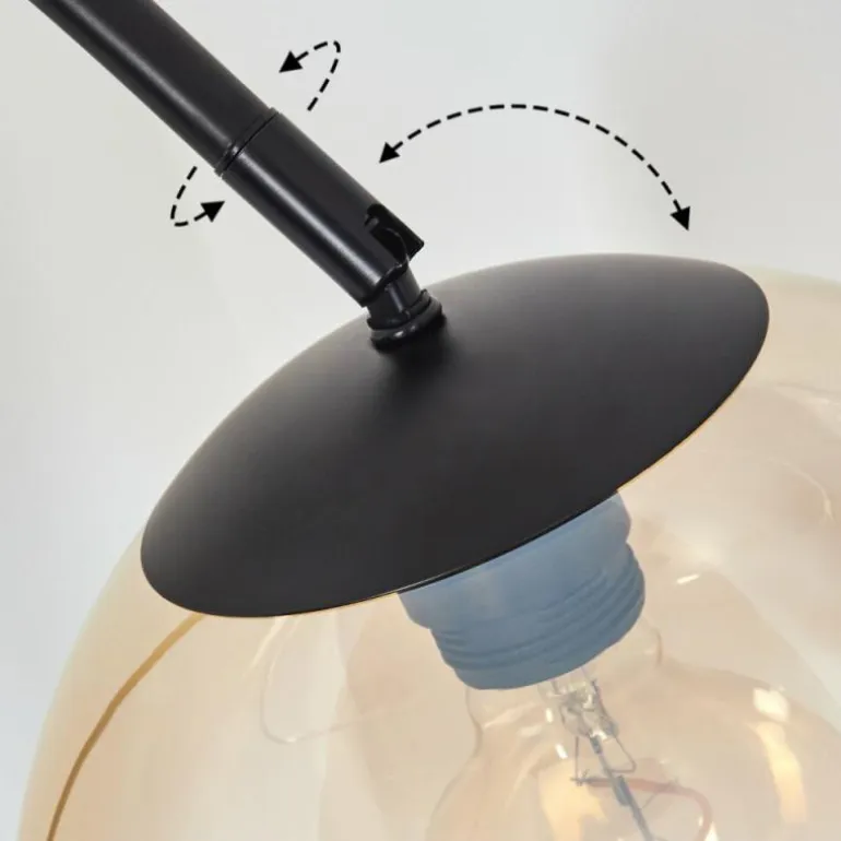Koyoto Boule lumineuse, Lampadaire Ambre, Clair, 1 lumière