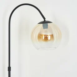 Koyoto Boule lumineuse, Lampadaire Ambre, Clair, 1 lumière
