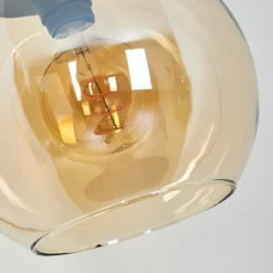 Koyoto Boule lumineuse, Lampadaire Ambre, 1 lumière