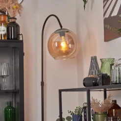 Koyoto Boule lumineuse, Lampadaire Ambre, 1 lumière