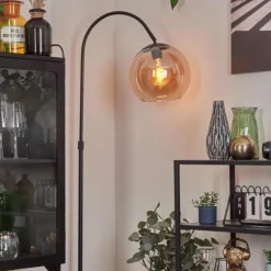 Koyoto Boule lumineuse, Lampadaire Ambre, 1 lumière