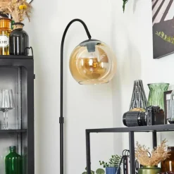 Koyoto Boule lumineuse, Lampadaire Ambre, 1 lumière