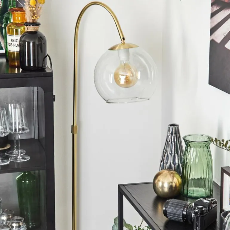 Koyoto Boule lumineuse, Lampadaire Laiton, 1 lumière