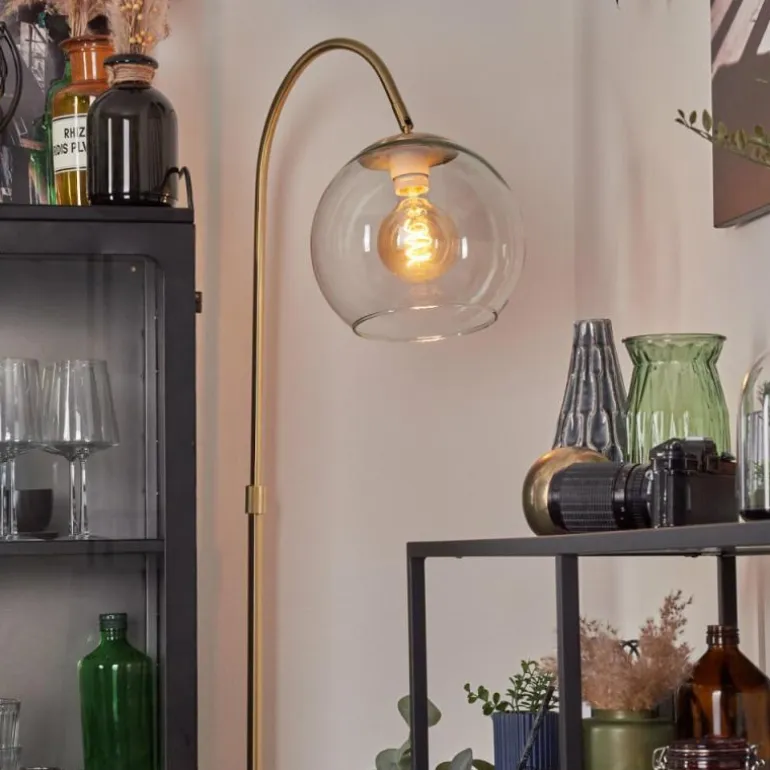 Koyoto Boule lumineuse, Lampadaire Laiton, 1 lumière
