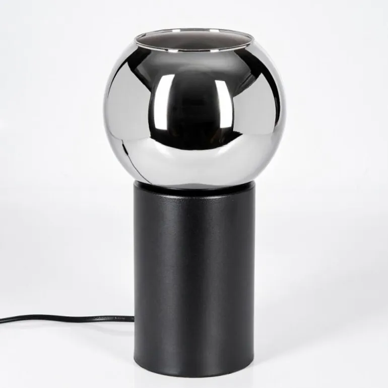 Koyoto Boule lumineuse, Lampe de bureau, Lampe à poser Chrome, Fumé, 1 lumière