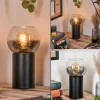 Koyoto Boule lumineuse, Lampe de bureau, Lampe à poser Clair, Fumé, 1 lumière