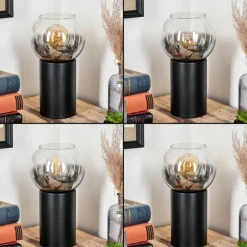 Koyoto Boule lumineuse, Lampe de bureau, Lampe à poser Clair, Fumé, 1 lumière