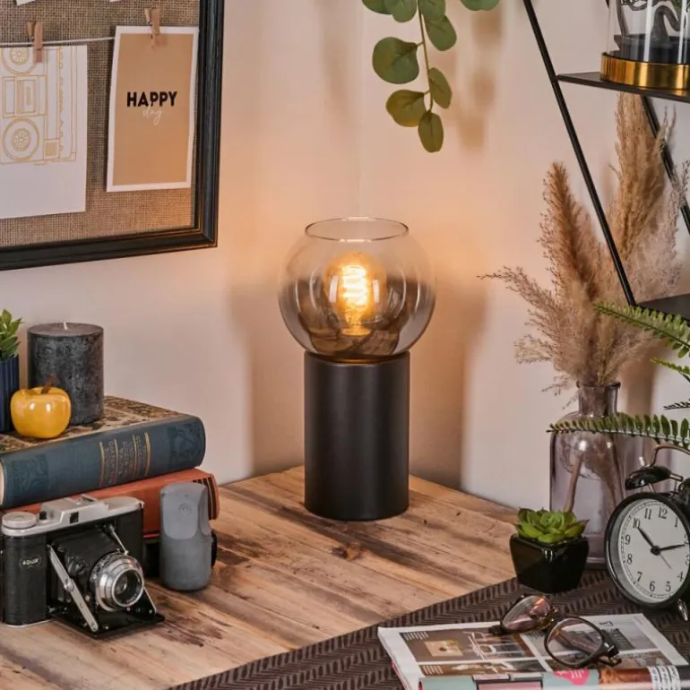 Koyoto Boule lumineuse, Lampe de bureau, Lampe à poser Clair, Fumé, 1 lumière