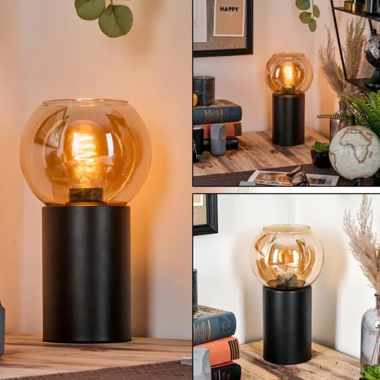Koyoto Boule lumineuse, Lampe de bureau, Lampe à poser Ambre, 1 lumière