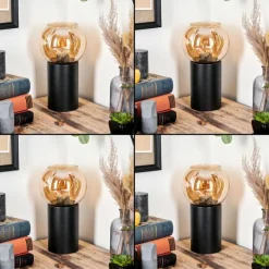 Koyoto Boule lumineuse, Lampe de bureau, Lampe à poser Ambre, 1 lumière