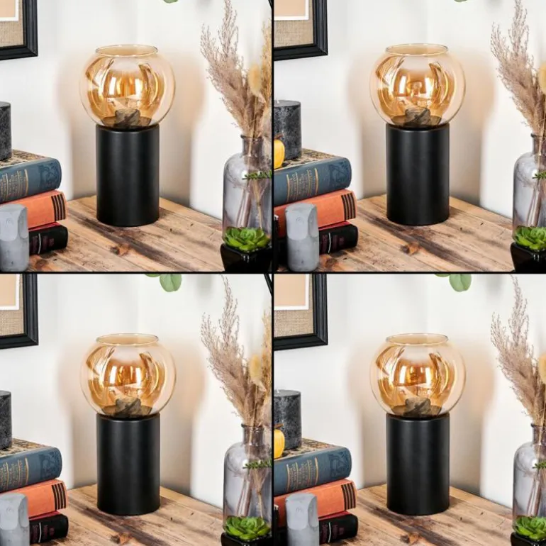 Koyoto Boule lumineuse, Lampe de bureau, Lampe à poser Ambre, 1 lumière