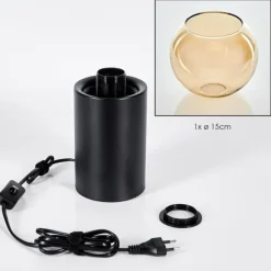 Koyoto Boule lumineuse, Lampe de bureau, Lampe à poser Ambre, 1 lumière