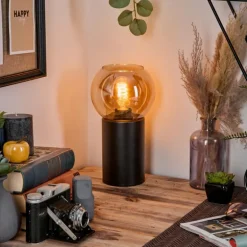 Koyoto Boule lumineuse, Lampe de bureau, Lampe à poser Ambre, 1 lumière