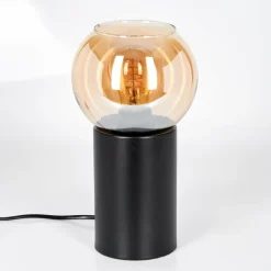 Koyoto Boule lumineuse, Lampe de bureau, Lampe à poser Ambre, 1 lumière
