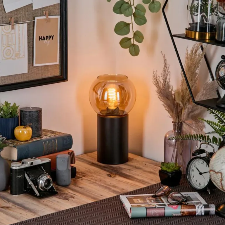 Koyoto Boule lumineuse, Lampe de bureau, Lampe à poser Ambre, 1 lumière