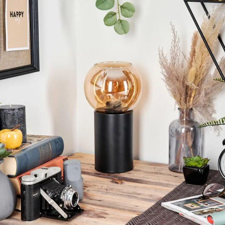 Koyoto Boule lumineuse, Lampe de bureau, Lampe à poser Ambre, 1 lumière