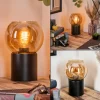 Koyoto Boule lumineuse, Lampe de bureau, Lampe à poser Ambre, 1 lumière