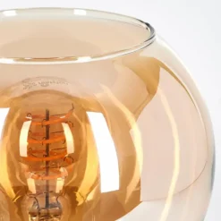 Koyoto Boule lumineuse, Lampe de bureau, Lampe à poser Ambre, 1 lumière