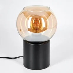 Koyoto Boule lumineuse, Lampe de bureau, Lampe à poser Ambre, 1 lumière