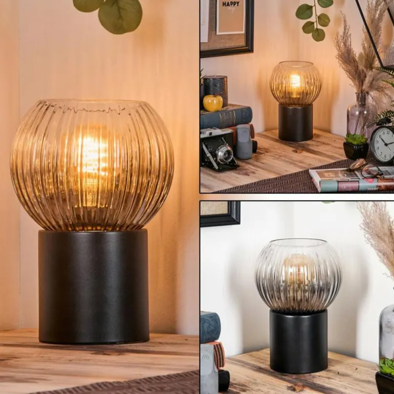 Koyoto Boule lumineuse, Lampe de bureau, Lampe à poser Clair, Fumé, 1 lumière