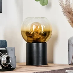 Koyoto Boule lumineuse, Lampe de bureau, Lampe à poser Or, Clair, 1 lumière