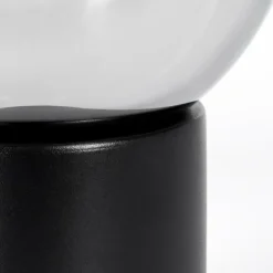 Koyoto Boule lumineuse, Lampe de bureau, Lampe à poser Chrome, Clair, Fumé, 1 lumière