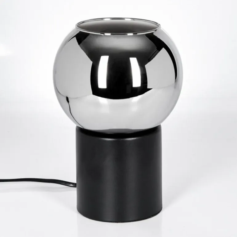 Koyoto Boule lumineuse, Lampe de bureau, Lampe à poser Chrome, Fumé, 1 lumière