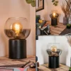 Koyoto Boule lumineuse, Lampe de bureau, Lampe à poser Clair, Fumé, 1 lumière