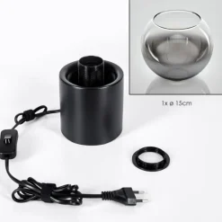 Koyoto Boule lumineuse, Lampe de bureau, Lampe à poser Clair, Fumé, 1 lumière