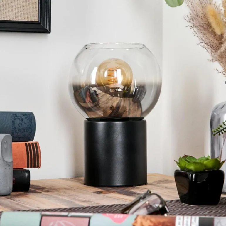 Koyoto Boule lumineuse, Lampe de bureau, Lampe à poser Clair, Fumé, 1 lumière