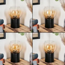 Koyoto Boule lumineuse, Lampe de bureau, Lampe à poser Ambre, Clair, 1 lumière