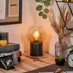 Koyoto Boule lumineuse, Lampe de bureau, Lampe à poser Ambre, Clair, 1 lumière