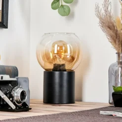Koyoto Boule lumineuse, Lampe de bureau, Lampe à poser Ambre, Clair, 1 lumière