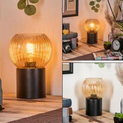 Koyoto Boule lumineuse, Lampe de bureau, Lampe à poser Ambre, 1 lumière