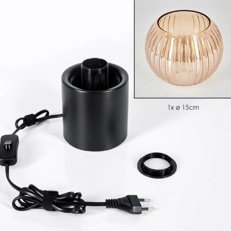 Koyoto Boule lumineuse, Lampe de bureau, Lampe à poser Ambre, 1 lumière