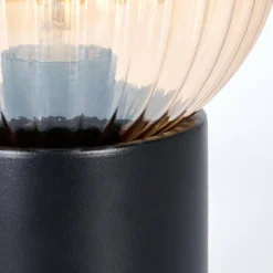 Koyoto Boule lumineuse, Lampe de bureau, Lampe à poser Ambre, 1 lumière