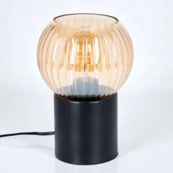 Koyoto Boule lumineuse, Lampe de bureau, Lampe à poser Ambre, 1 lumière