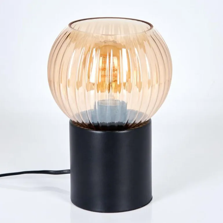 Koyoto Boule lumineuse, Lampe de bureau, Lampe à poser Ambre, 1 lumière