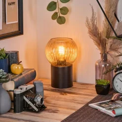 Koyoto Boule lumineuse, Lampe de bureau, Lampe à poser Ambre, 1 lumière