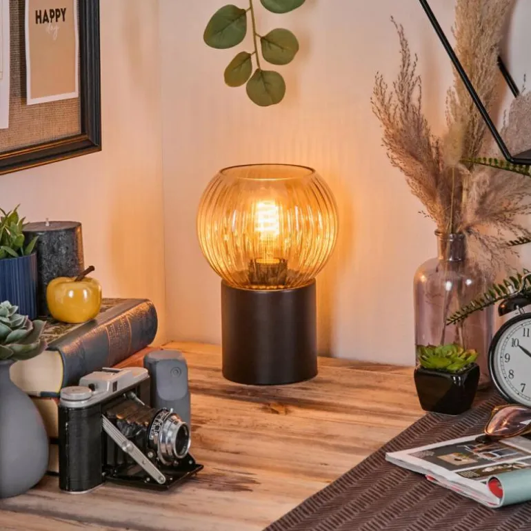 Koyoto Boule lumineuse, Lampe de bureau, Lampe à poser Ambre, 1 lumière