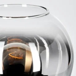 Koyoto Boule lumineuse, Lampe de bureau, Lampe à poser Chrome, Clair, Fumé, 1 lumière