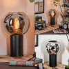 Koyoto Boule lumineuse, Lampe de bureau, Lampe à poser Chrome, Fumé, 1 lumière